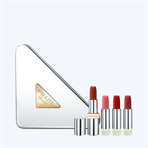 prada monochrome clutch lipstick